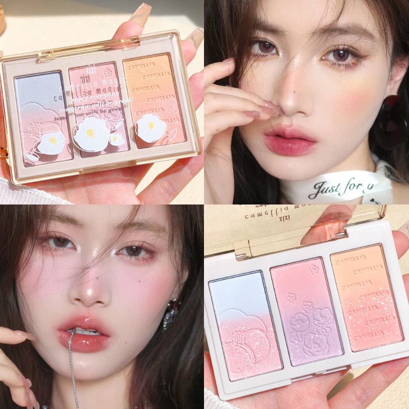 Contouring Powder Palette Makeup Set Long Lasting Brilliant Lighten Skin Color Face Contour Powder