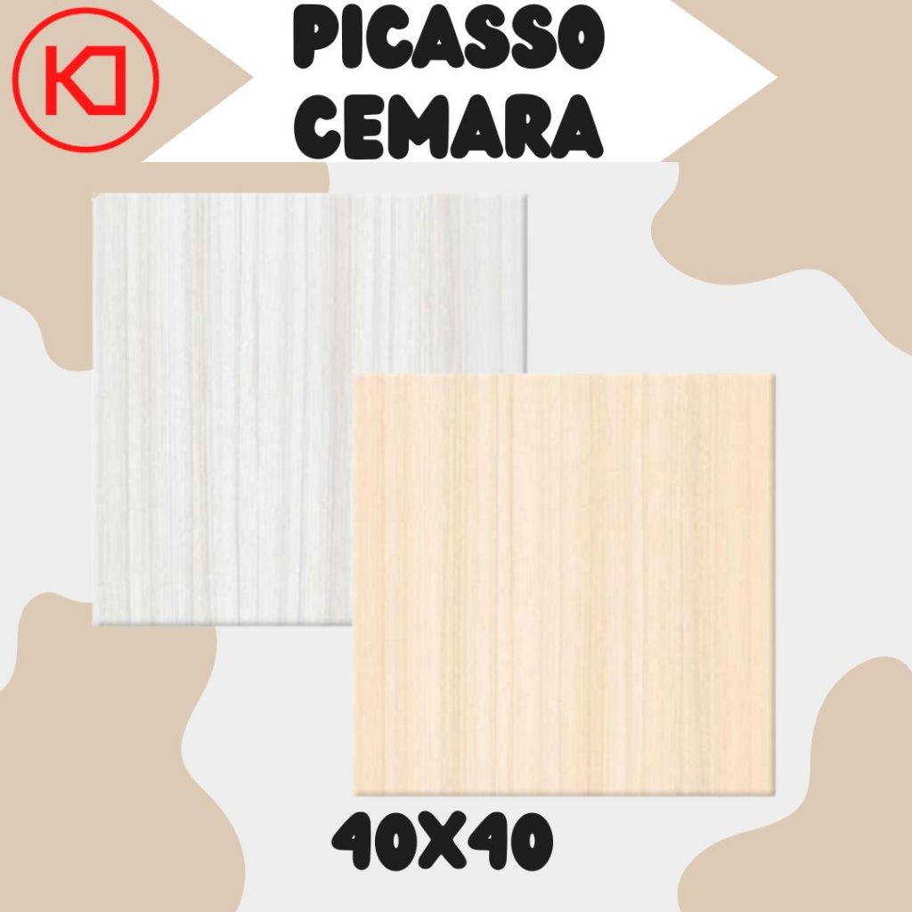 Keramik Lantai Glossy Picasso Cemara 40x40