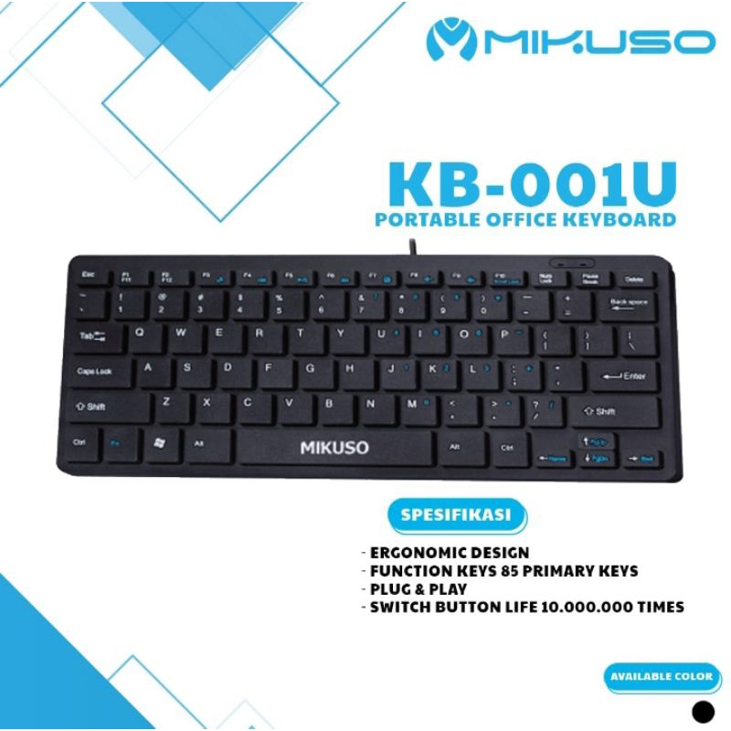 Mikuso KB-001U Portable Business Keyboard