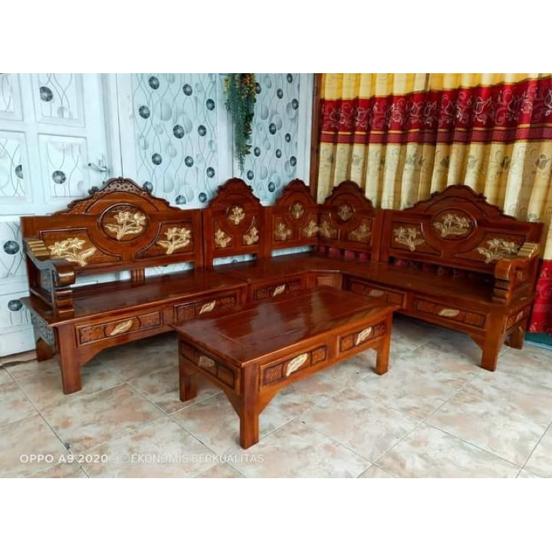 kursi ruang tamu ukir minimalis / kursi ruang tamu / kursi minimalis / kursi mebel jepara