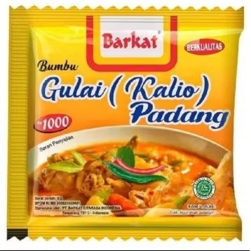 

BUMBU GULAI / KALIO PADANG BARKAT 5gr Asli Khas Minang