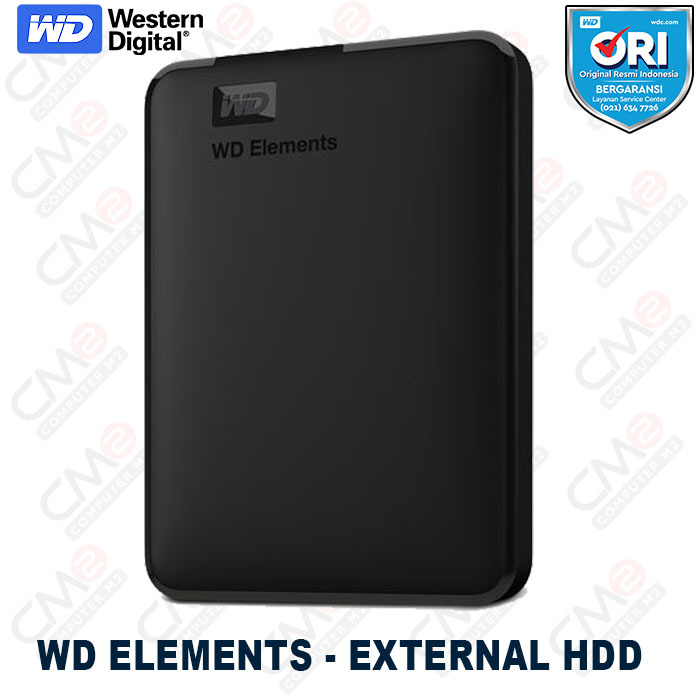 WD Elements 1TB Asli / Original Bergaransi Resmi Hardisk External / Eksternal