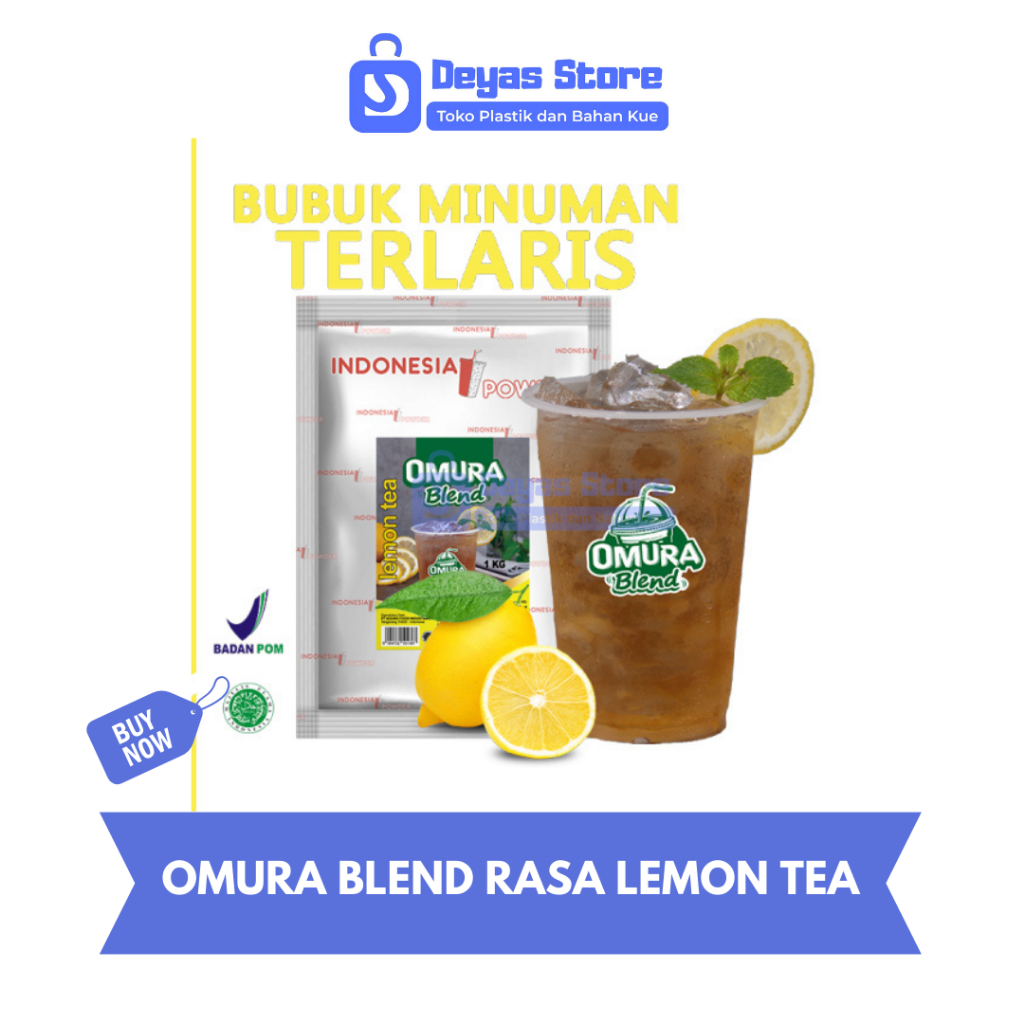 

OMURA Blend Bubuk Minuman Premium Rasa Lemon Tea / Teh Lemon Powder Drink 500 g Omura Powder