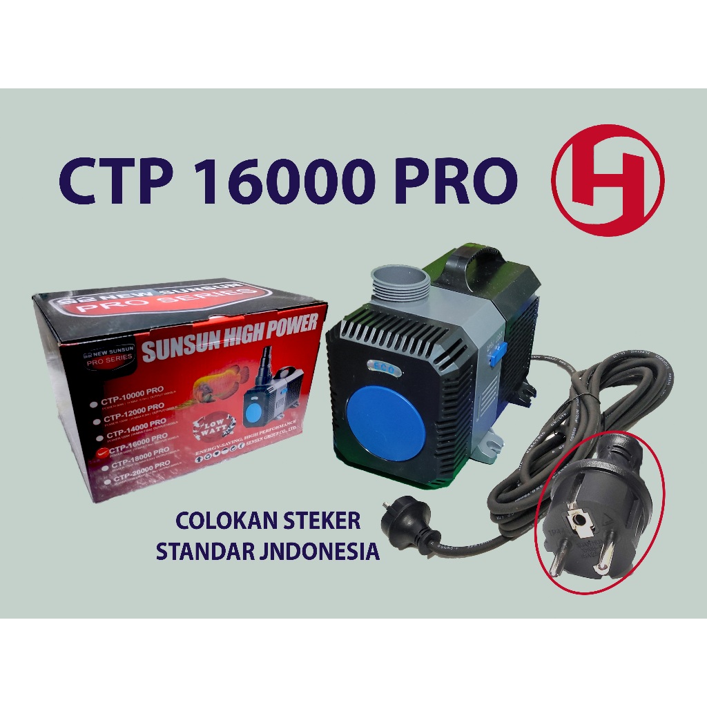 SUNSUN HIGH POWER CTP 16000 PRO POMPA CELUP ORIGINAL SUNSUN POMPA KOLAM