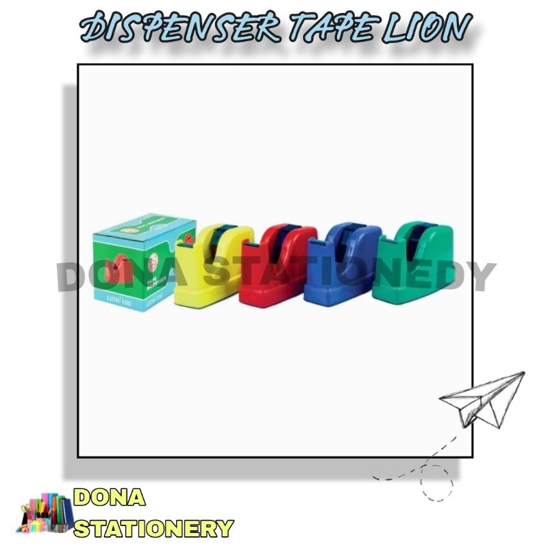 DISPENSER TAPE ISOLASI LION/Dispenser Isolasi Lion/Dispenser Isolasi Warna-Warni/Dispenser Bagus/Dis