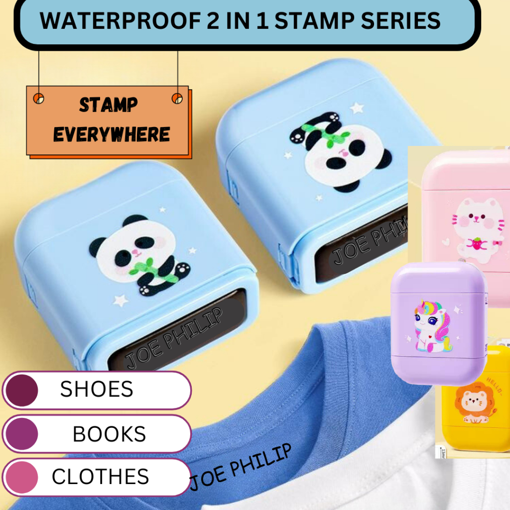 

WATERPROOF KIDS STAMP/OFFICE STAMP/DOCTOR STAMP/NAME STAMP/SCHOOL STAMP