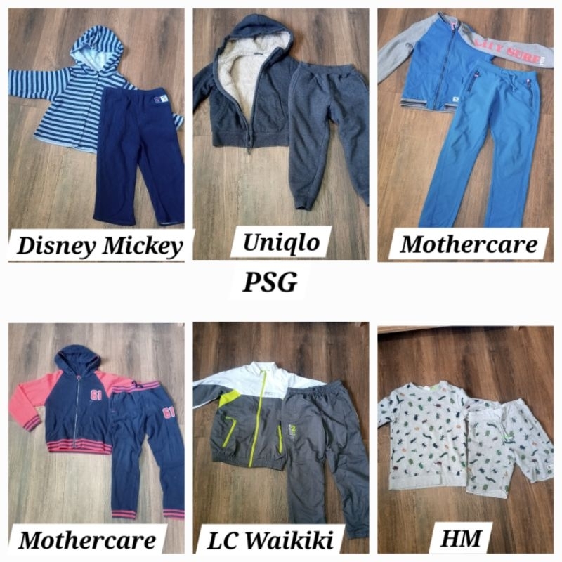 PSG Setelan Set JACKET JAKET SWEATER SET JOGGER PANTS TRAINING DISNEY HM