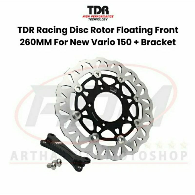 Piringan Floating Depan TDR VARIO 150 New (260mm)+ Bracket