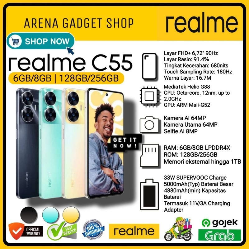 Realme C55 Ram 6/128GB New Garansi Resmi Realme C 55