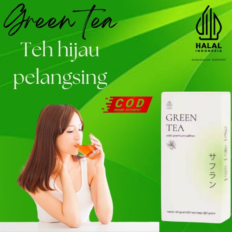 

9.9 BIG SALE‼️kalon teh hijau green tea premium saffron teh herbal teh pelangsing badan teh hijau