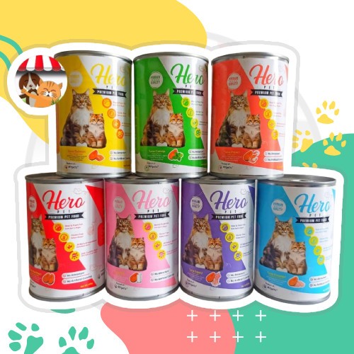 Hero Kaleng Premium Pet Food 400gr - Makanan Basah Kucing