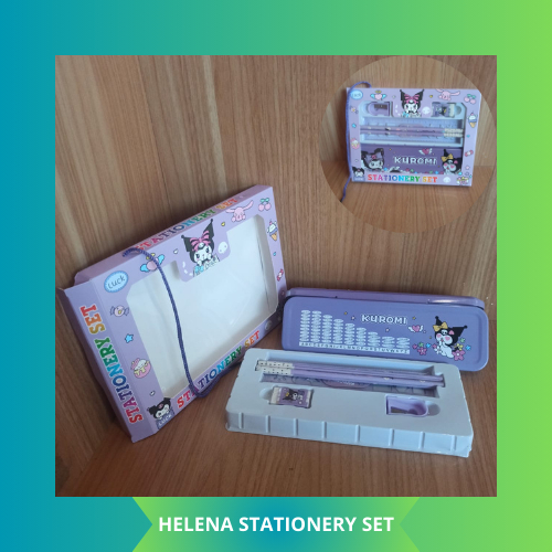 

PAKET ALAT TULIS KARAKTER SET/ALAT TULIS ANAK SET/HELENA STATIONERY SET (tidak ada crayon)- SHENAR