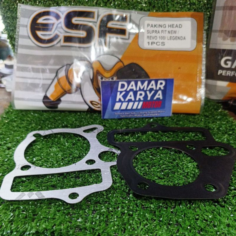 PAKING HEAD DAN BLOK SEHER SUPRA FITNEW / REVO 100 / LEGENDA ORIGINAL ESF