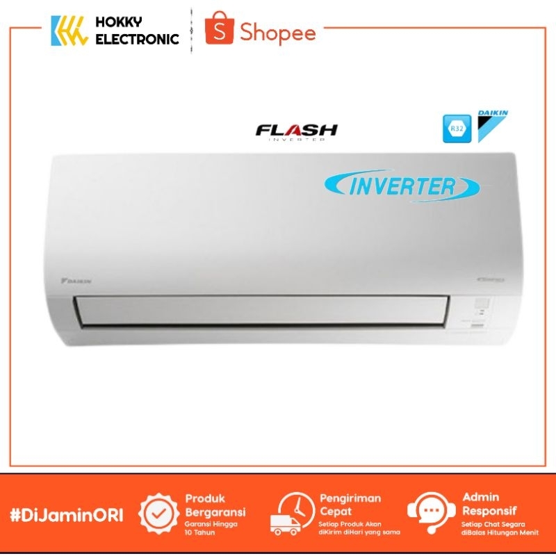 DAIKIN FTKQ-15UVM4 AC SPLIT 1/2 PK FTKQ-15UVM4 AC 1/2 PK THAILAND LOW WATT INVERTER