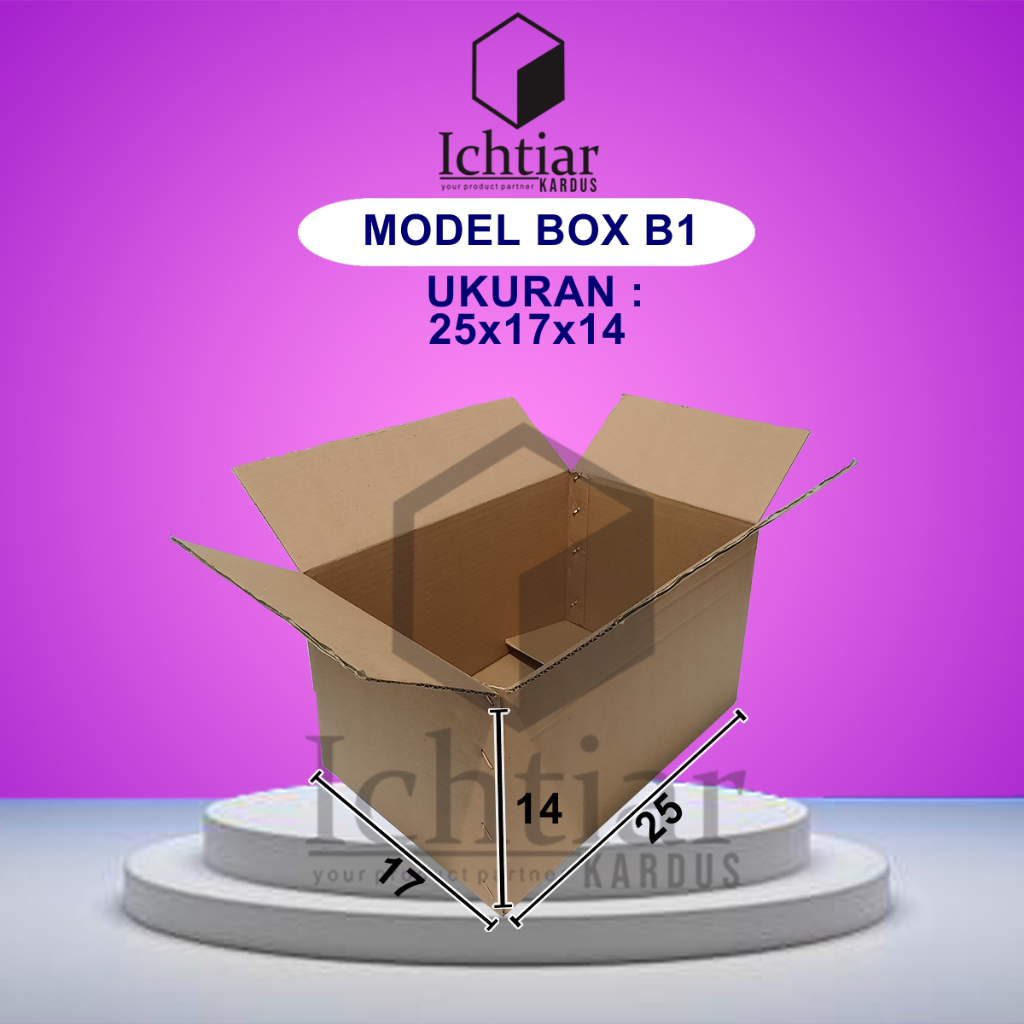 

Karton / Kardus / Box Packing Ukuran 25x17x14 Cm