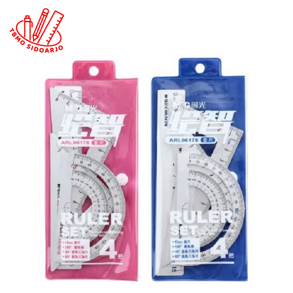 

TBMO M&G Aluminium Alloy Ruler Set 4 Pcs Penggaris Set 4 ARL96178