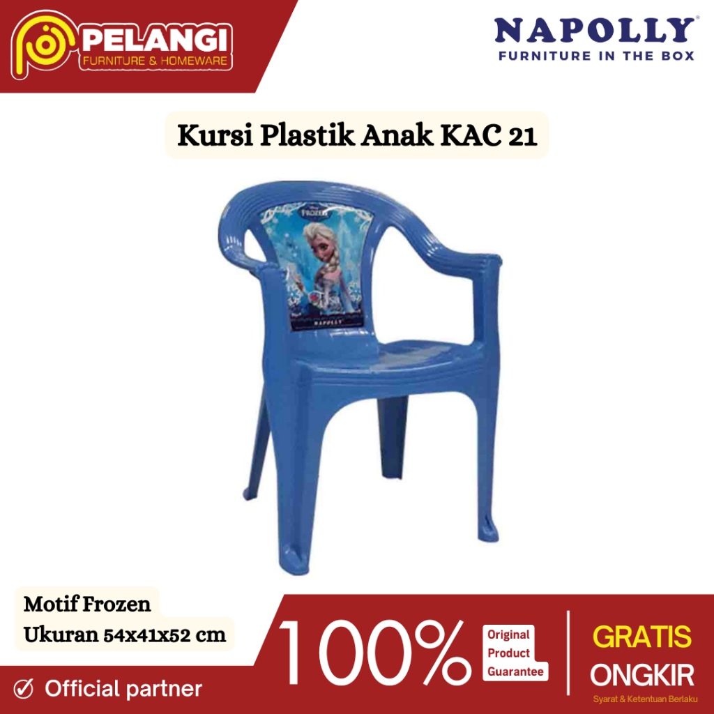 Pelangi Furnihome | Kursi Anak Napolly KAC 21 | Kursi Anak Motif Karakter | Kursi Plastik Anak