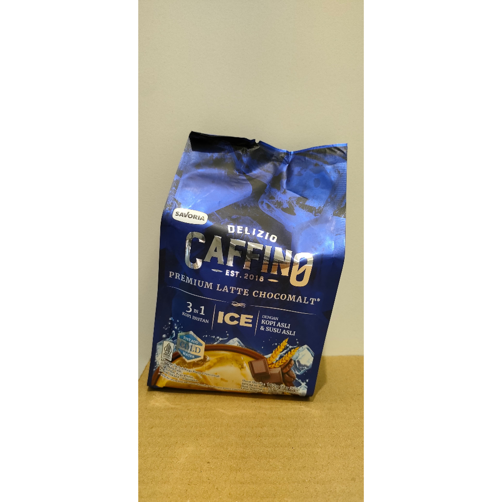 

Caffino Delizio Premium Latte Chocomalt Ice KEMASAN POUCH Es Cokelat Sachet Renceng