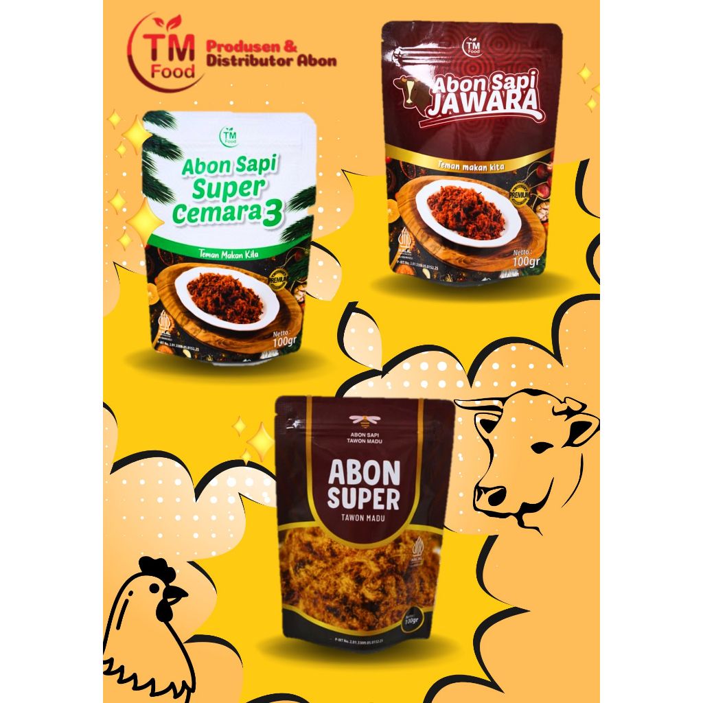 

Abon Super Sapi dan Ayam TM Food Halal 1 Kg