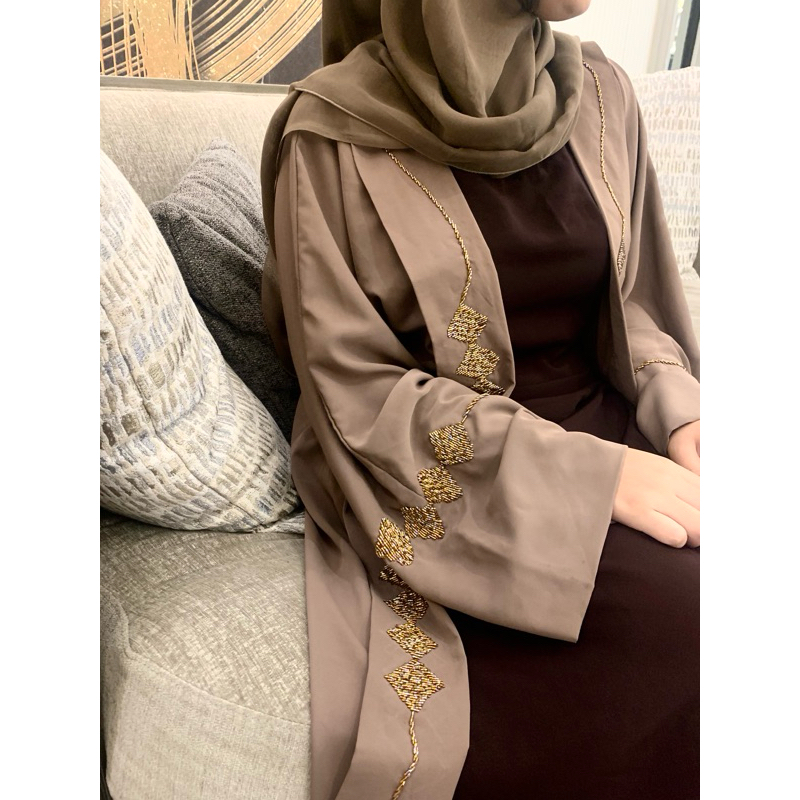 abaya faza payet berpayet requestsize request size po jumbo bigsize warna hitam abayawarna abayaoute