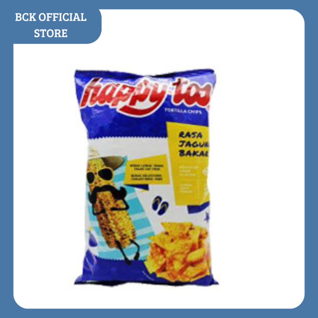 

HAPPYTOS SNACK TORTILLA CHIPS JAGUNG BAKAR 140g (pcs)