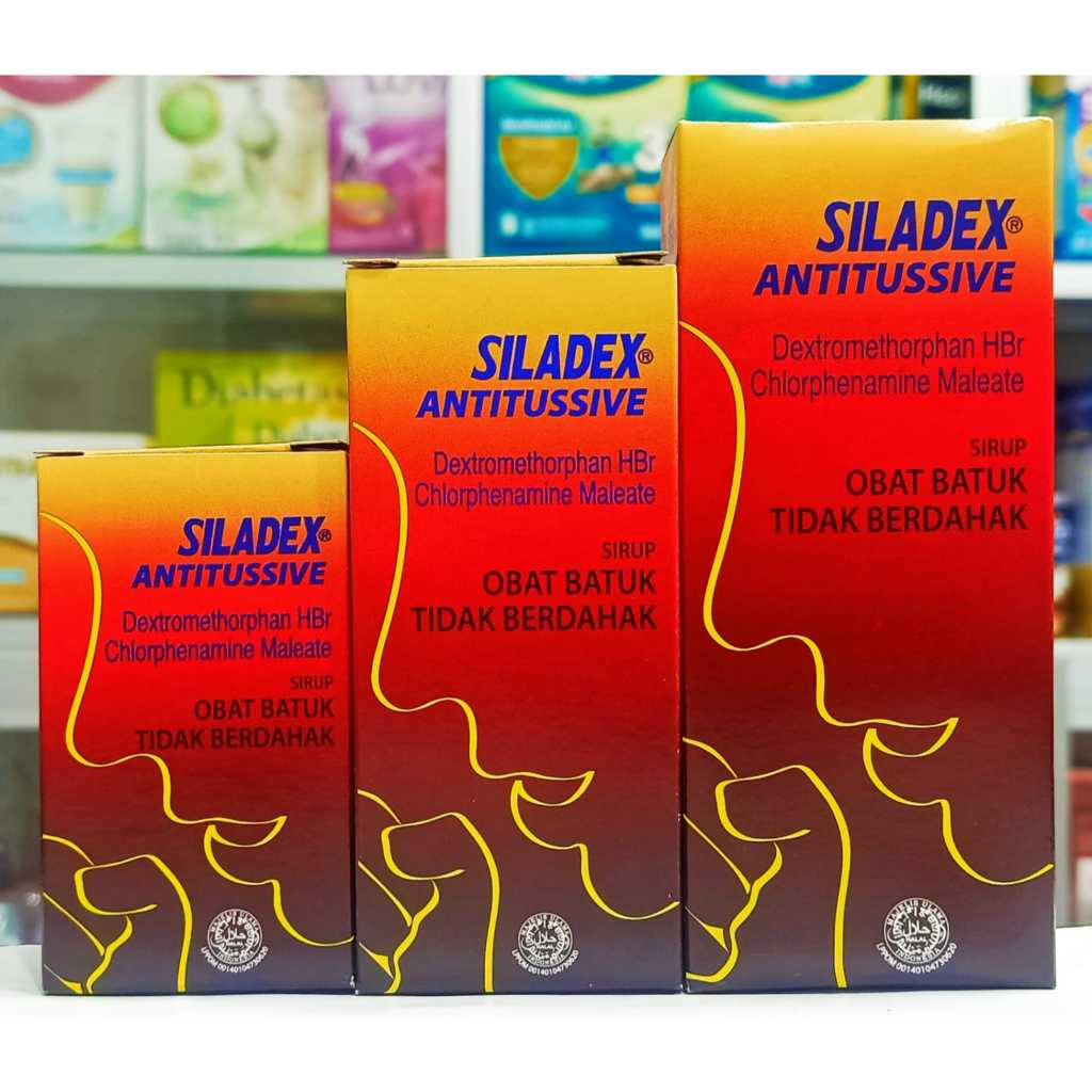 Siladex Antitussive Merah Sirup 30/60/100ML - Meredakan Batuk Tidak Berdahak, Alergi dan Gatal-Gatal