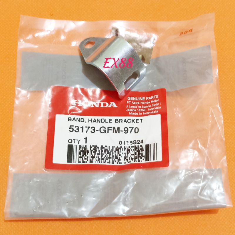 PLAT KLEM HANDLE BRACKET KIRI BEAT FI POP ECO / VARIO 110 125 150 ESP / SPACY KARBU FI ORIGINAL 5317