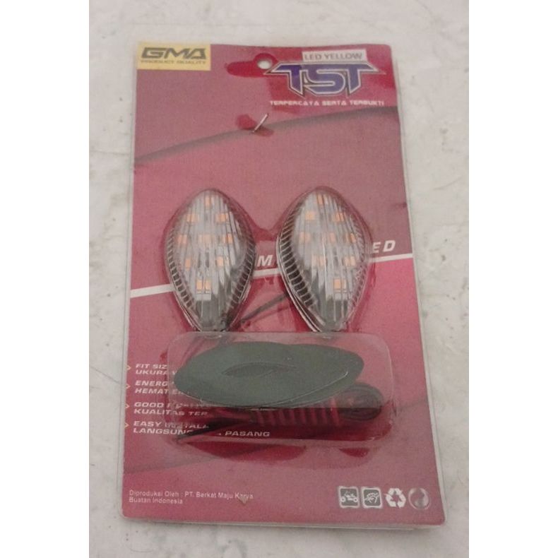 lampu sen tempel oval kecil led universal merek tst