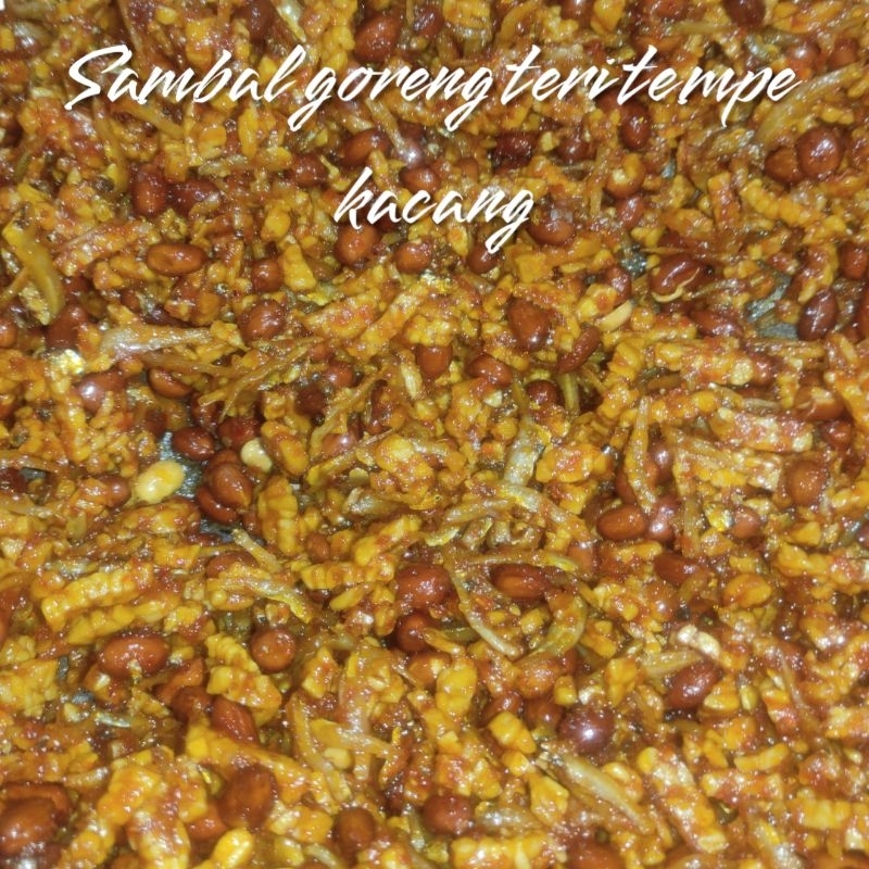 

sambal teri tempe kacang enak maknyuus