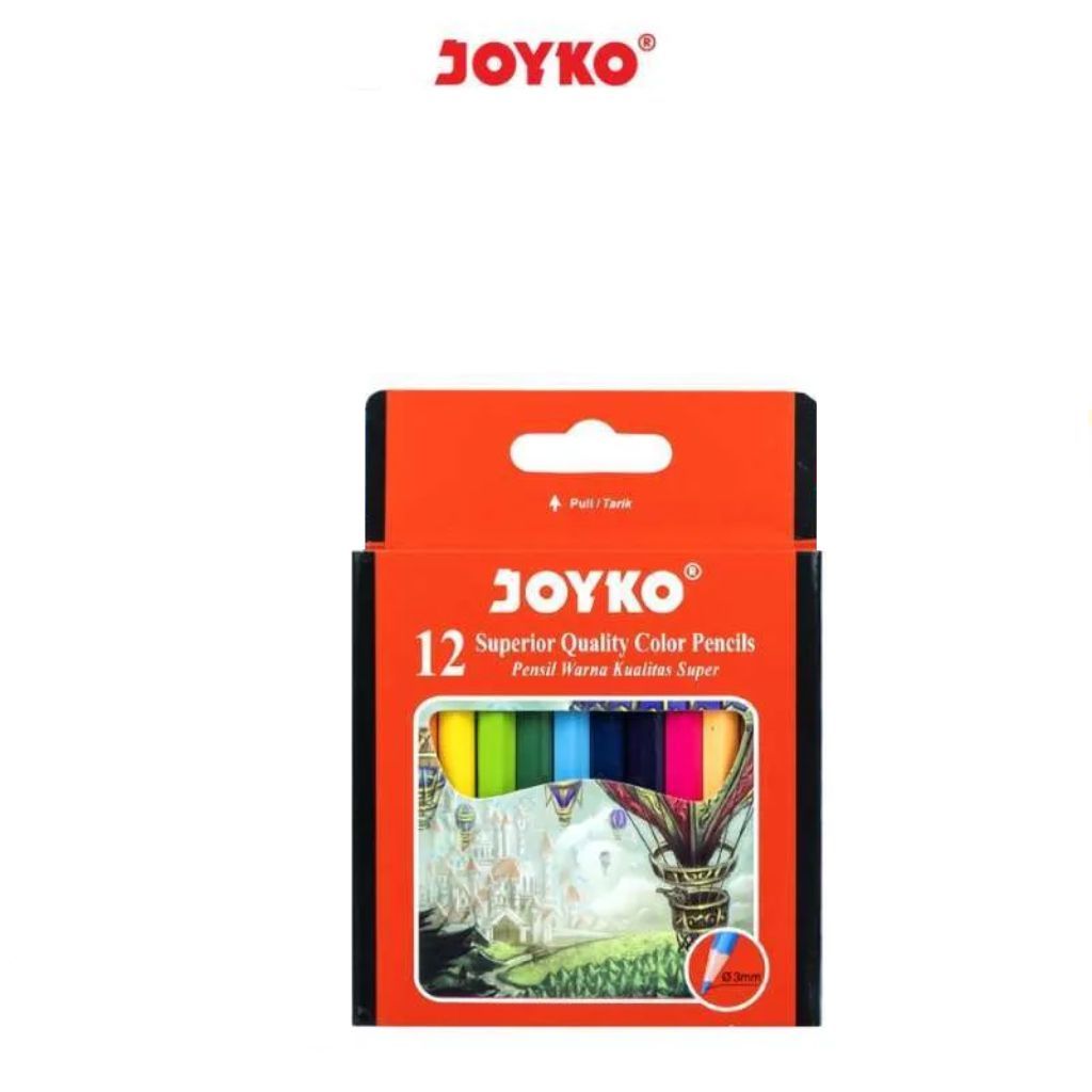 

Pensil Warna Joyko 12 warna Pendek 1 Set