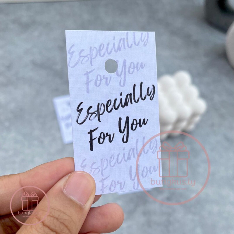 

Hangtag Estetik Especially For You Hangtag Ucapan Label Nama Ulang tahun tambahan kado ulang tahun wisuda anniversary