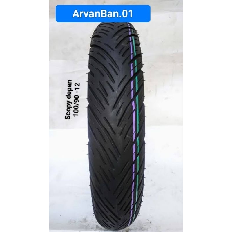 Ban Donat Motor Scopy Genio Freego Depan 100/90 ring 12 Tubeless