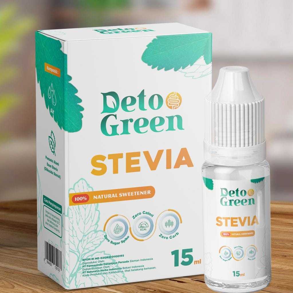 

DETOGREEN STEVIA 15 ML GULA SEHAT ALAMI NOL KALORI DIJAMIN ORIGINAL