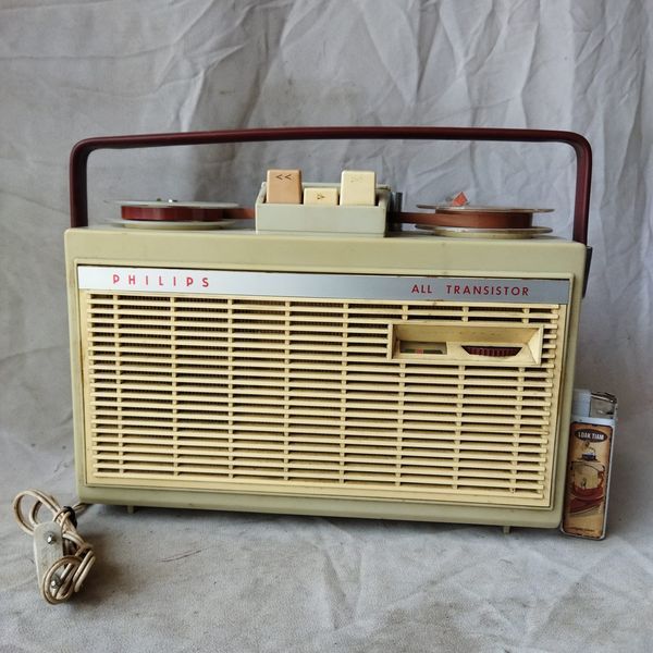 Pajangan Vintage 1961 Reel Tape Philips EL 3585