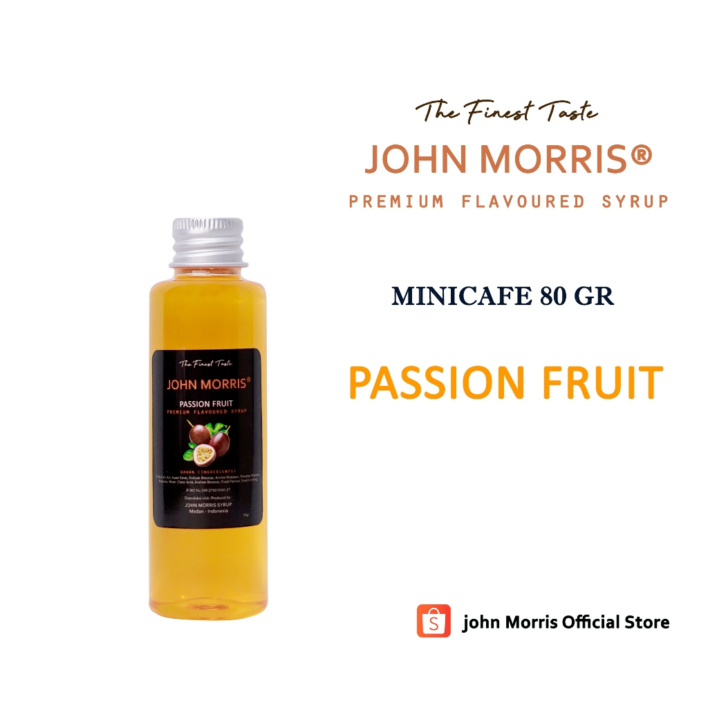 

JOHN MORRIS Minicafe Passion Fruit Syrup 80 gr