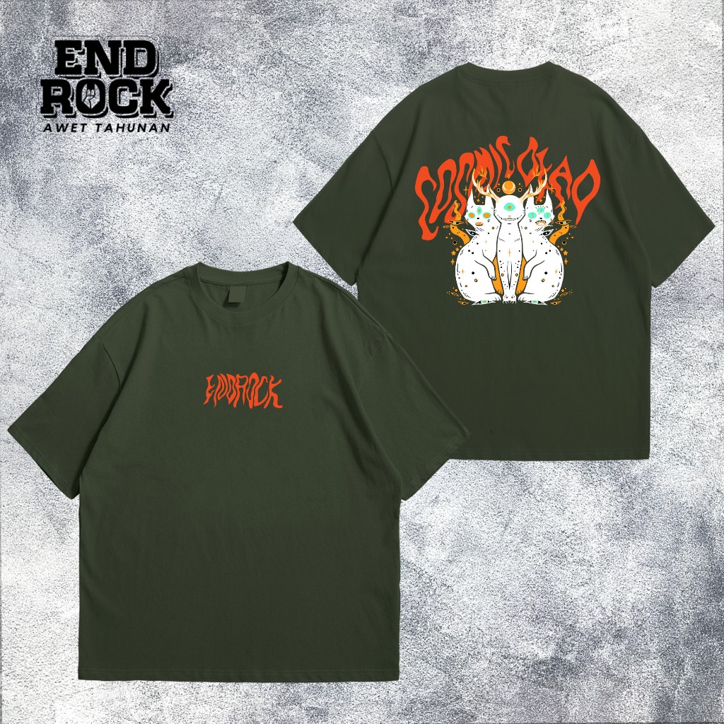 Kaos Oversize Original Endrock Tema COSMIC DEAD