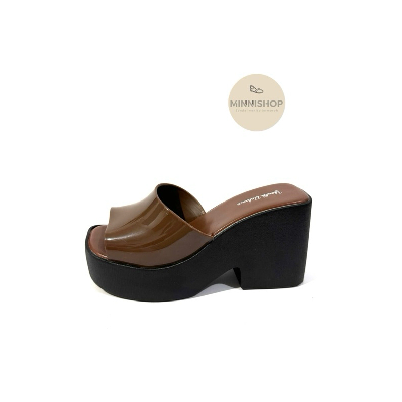 Sandal Wedges wanita selop wedges Import Premium TINA Empuk Nyaman melisa sandla hak tinggi heels wa