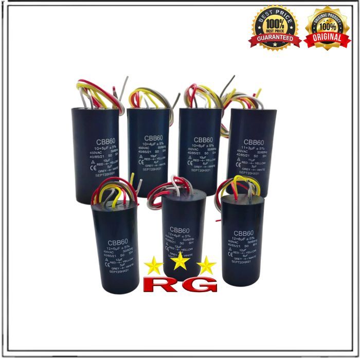 KAPASITOR DOUBLE MESIN CUCI CBB60 UNIVERSAL II KAPASITOR MESIN CUCI