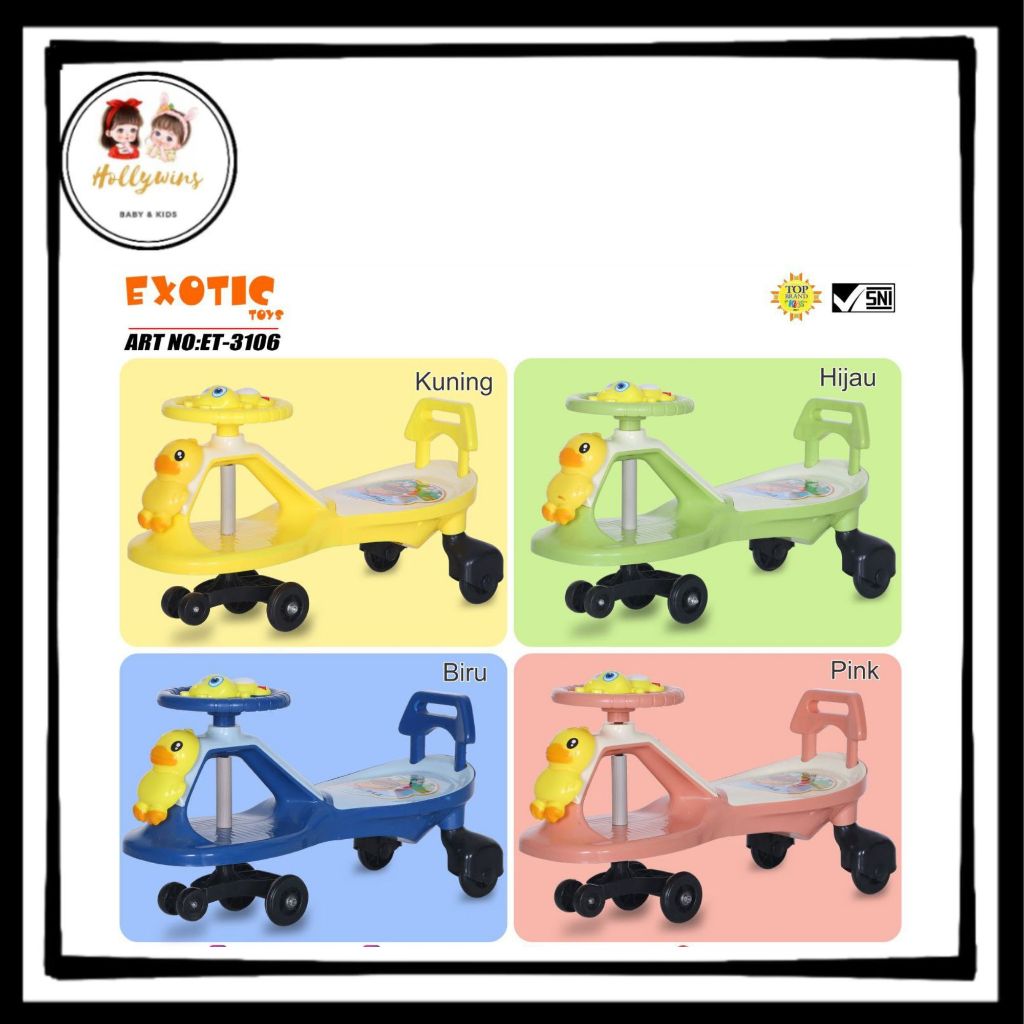 MAINAN ANAK SWING CAR EXOTIC ET 3106