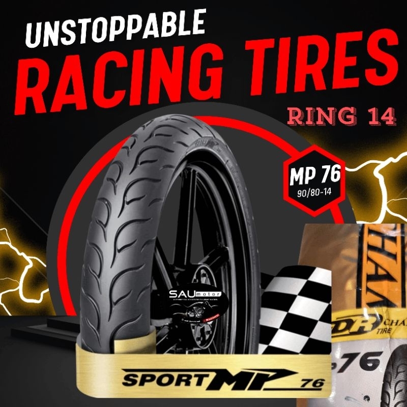 FDR Sport MP76 Ban luar 90/80 Ring 14 Ban Vario Beat Mio Scoopy