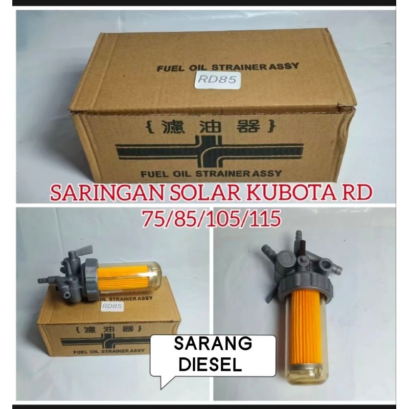 filter solar/saringan solar kubota RD75/85 fuel oil filter assy kubota rd75/85