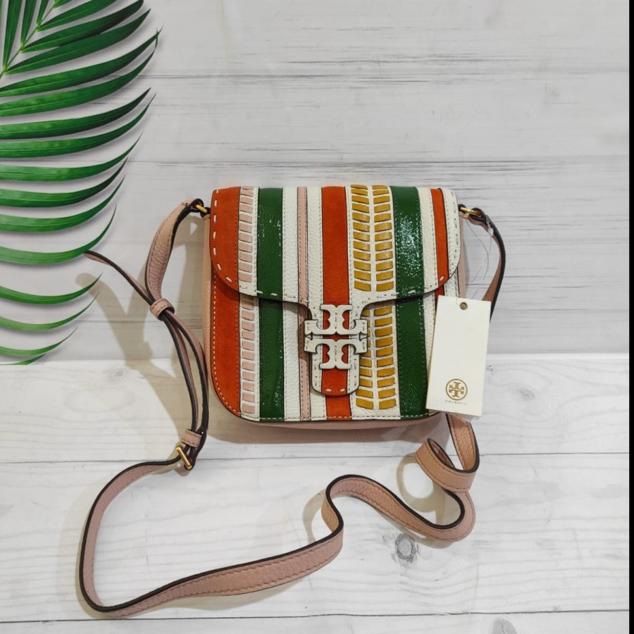 Tas wanita tory burch mcGraw crossbody woman bag original - pink salt
