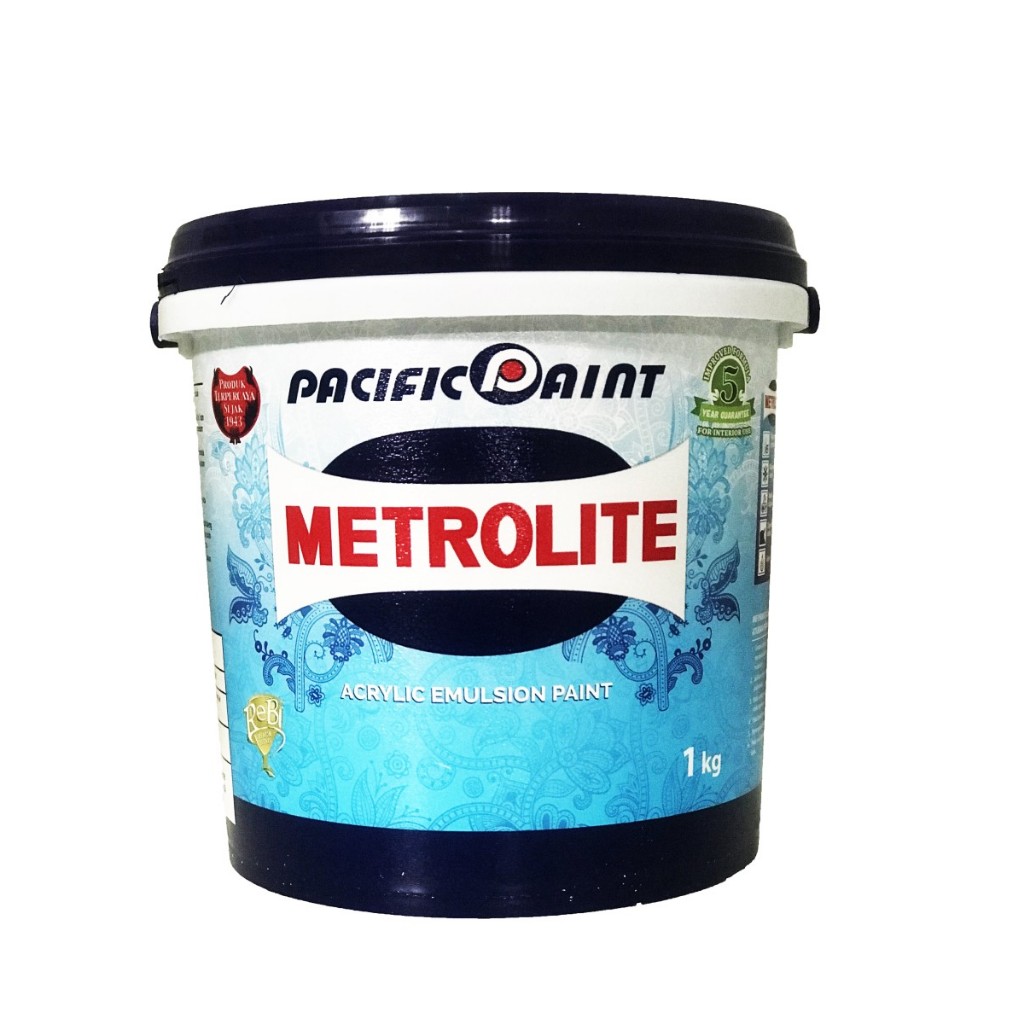 CAT TEMBOK METROLITE 1 KG PUTIH / Metrolite 1LITER100 / Metrolite Putih 1kg / Metrolite Putih / Metr