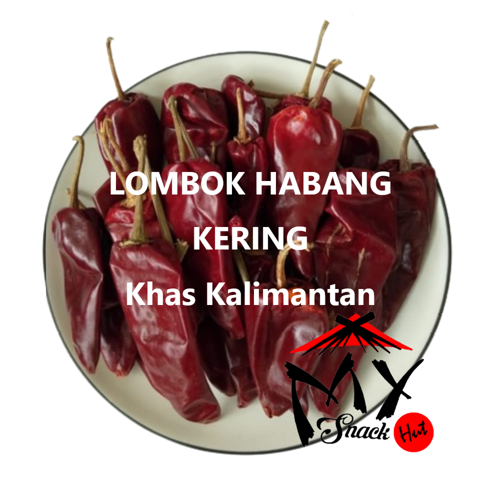 

LOMBOK HABANG KERING 50GR DRIED DRY CABE CABAI MASAK BUMBU MERAH BESAR ABANG TIDAK PEDAS KALIMANTAN