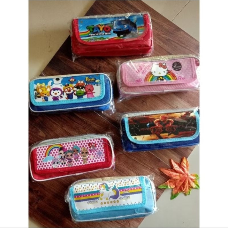 

tepak pensil saku motif tempat pensil karacter anak