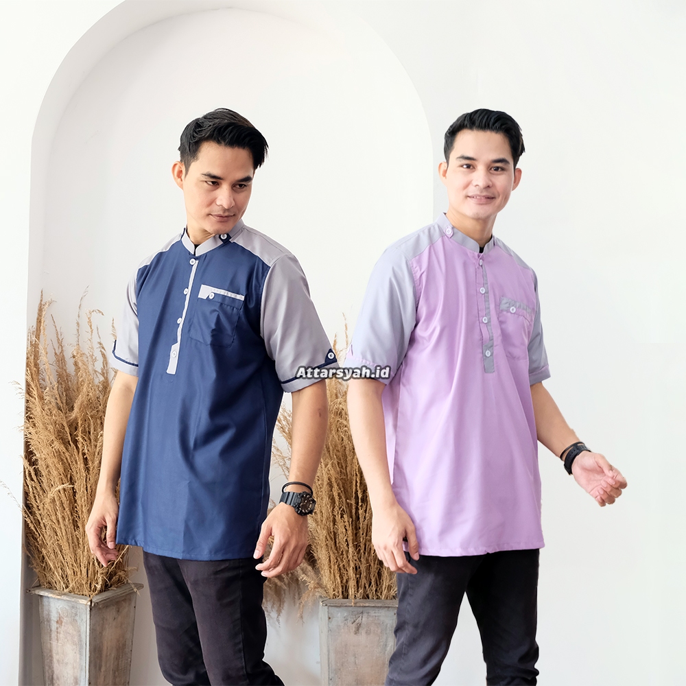 Atasan Baju Koko Dewasa Laki Laki Remaja Cowok Muslim Bisa Couple/Sarimbit Islami KENZI