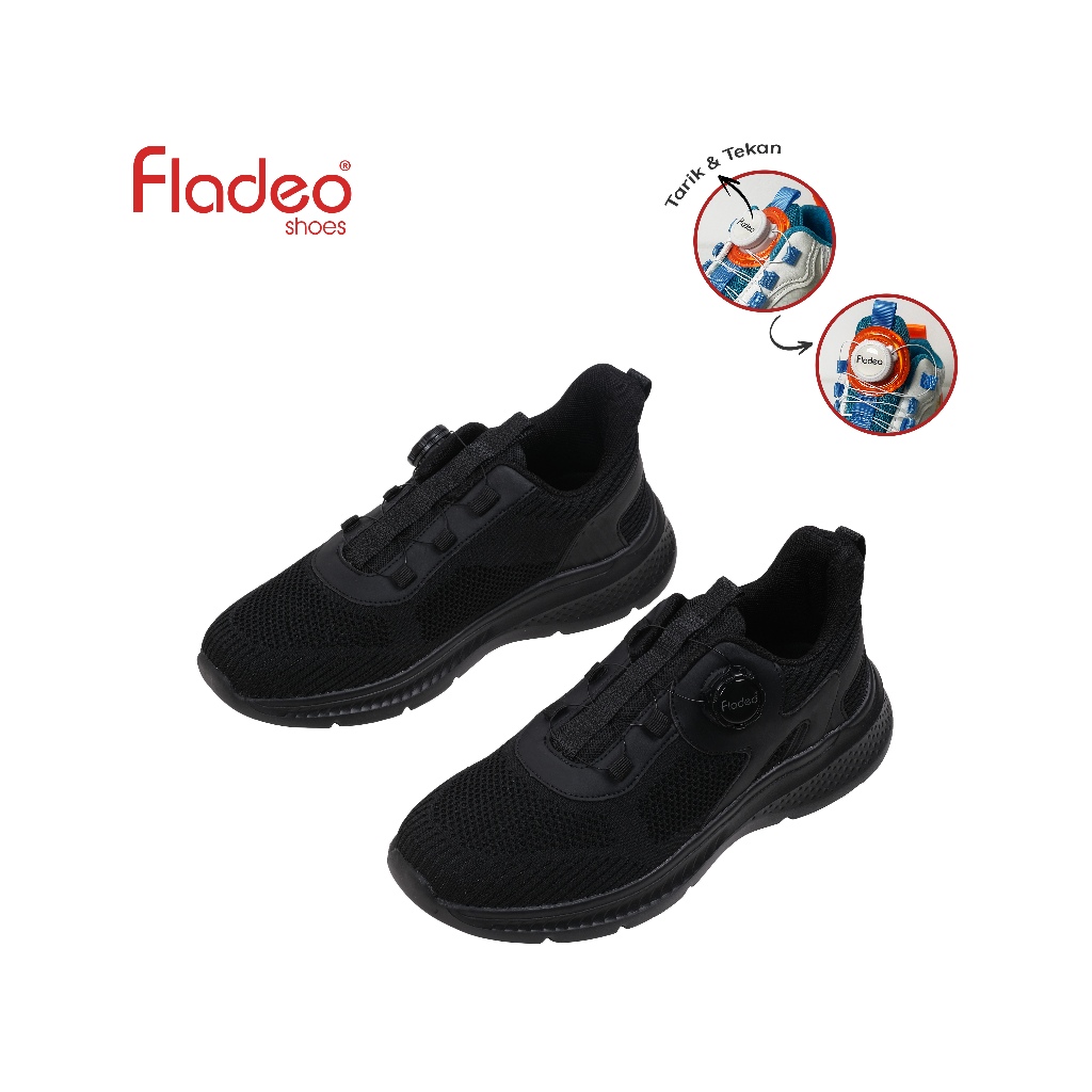 Fladeo H24/MSS241-1ON/Sepatu Sneakers Tali Pria [ Sneakers Shoes ]