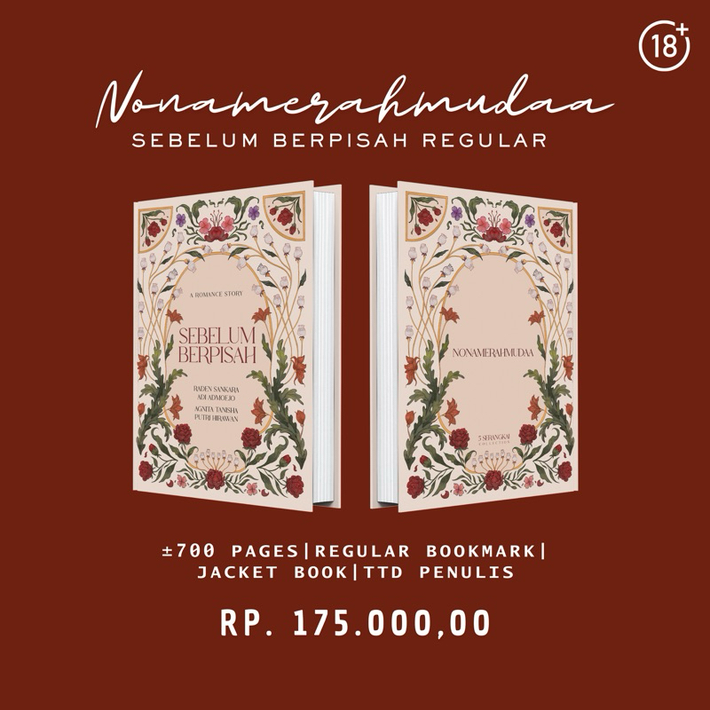 PREORDER NOVEL SEBELUM BERPISAH KARYA NONAMERAHMUDAA