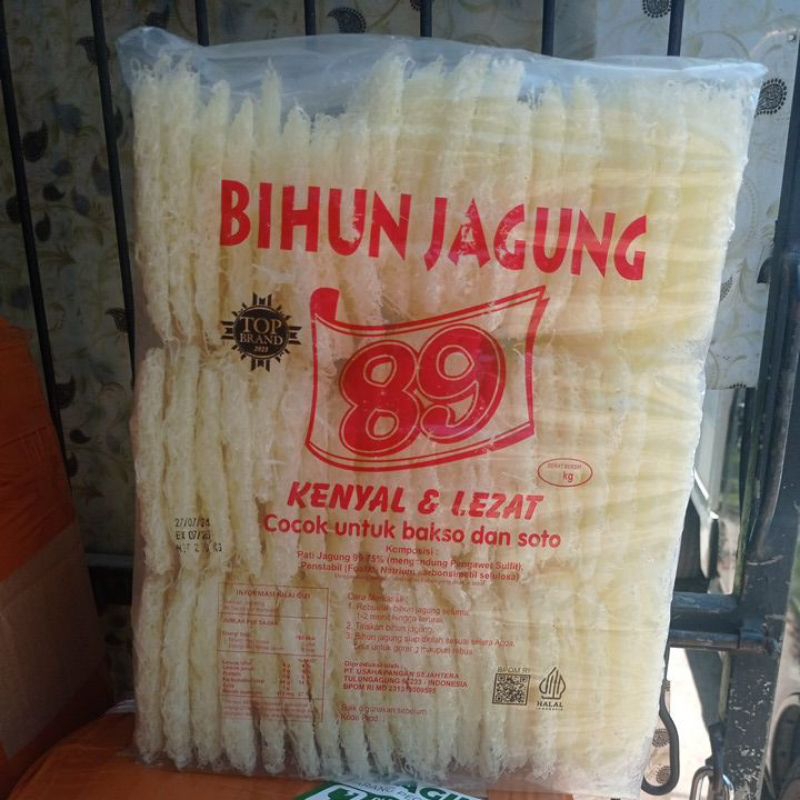 

BIHUN JAGUNG 1 BAL ISI 3 KG ISI 60 KEPING KURANG LEBIH/LIBAN FOOD