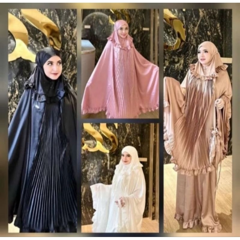 Mukenah shella sauki plisket / Mukenah Premium